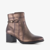 Softline dames enkellaarsjes met H leest brons