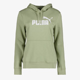 Puma Essentials no. 1 Logo FL dames hoodie groen