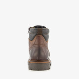 Leren heren veterboots bruin