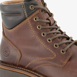 Leren heren veterboots bruin