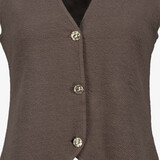 Dames gilet bruin