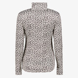 Dames skipully met rits luipaardprint