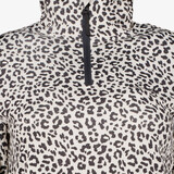 Dames skipully met rits luipaardprint