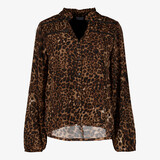 TwoDay dames blouse met panterprint bruin