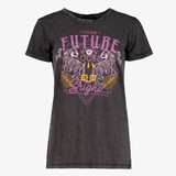 TwoDay acid dames T-shirt met opdruk zwart