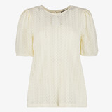 TwoDay kanten dames top lichtbeige