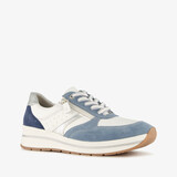 Hush Puppies suede dames sneakers blauw