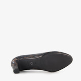 Dames pumps met panter dessin bruin zwart