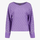 TwoDay gehaakte dames trui paars