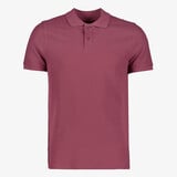 Unsigned heren polo bordeauxrood