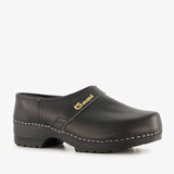 Gevavi Boston leren klompen zwart