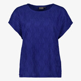 TwoDay dames T-shirt met structuur blauw