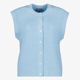 TwoDay gebreide dames gilet lichtblauw