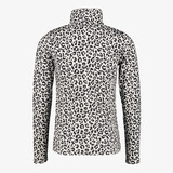 Kinder skipully met rits luipaardprint