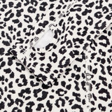 Kinder skipully met rits luipaardprint