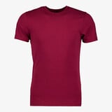 Unsigned heren T-shirt katoen ronde hals bordeauxrood