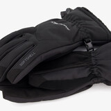 Dames softshell skihandschoenen zwart