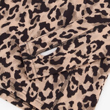 Dames skipully met rits luipaardprint