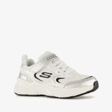 Skechers Retro-Graph meisjes sneakers zilver wit