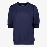 TwoDay dames top met halflange mouwen blauw