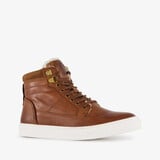 Groot leren jongens veterschoenen bruin