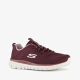 Skechers Graceful Get Connected dames sneakers bordeauxrood