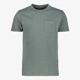 Unsigned heren T-shirt met structuur groen