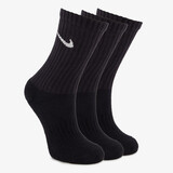 3 paar Nike Cushioned Crew sokken zwart