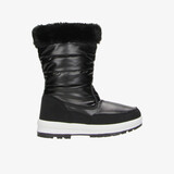 Snowfun gevoerde dames snowboots met imitatiebont zwart