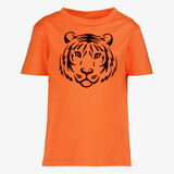 Unsigned jongens T-shirt met tijgerkop oranje