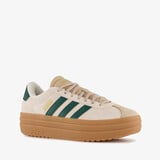 Adidas VL Court Bold dames sneakers met plateauzool beige groen