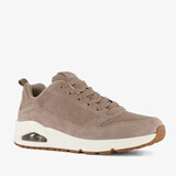 Skechers Uno Stand on Air suede heren sneakers taupe