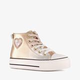 Blue Box hoge meisjes sneakers metallic goud