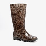 Dames regenlaarzen met luipaardprint