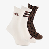 3 paar Adidas dames sokken met panterprint