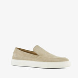 Suède heren instappers beige