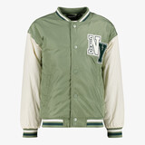 Unsigned jongens baseball zomerjas groen wit