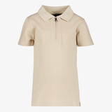 Unsigned jongens polo met rits beige