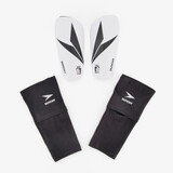 Dutchy scheenbeschermers met enkelsok wit/zwart