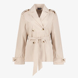 TwoDay korte dames trenchcoat beige