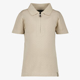Unsigned jongens polo met rits beige
