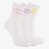 3 paar dames sportsokken wit