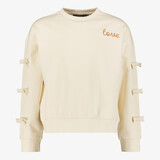 TwoDay meisjes sweater met strikjes beige