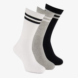 3 paar unisex sportsokken grijs zwart wit