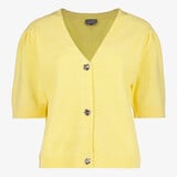 TwoDay dames vestje met korte mouwen geel