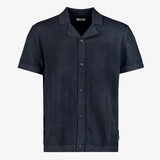 JJ REBEL heren overhemd donkerblauw