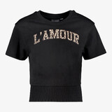 TwoDay cropped meisjes top zwart