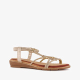 Blue Box dames sandalen goud