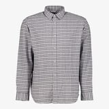 JJ REBEL geruit heren overhemd grijs