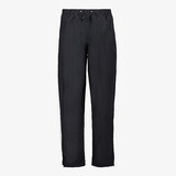 Mountain Peak heren dames regenbroek met ritsen zwart